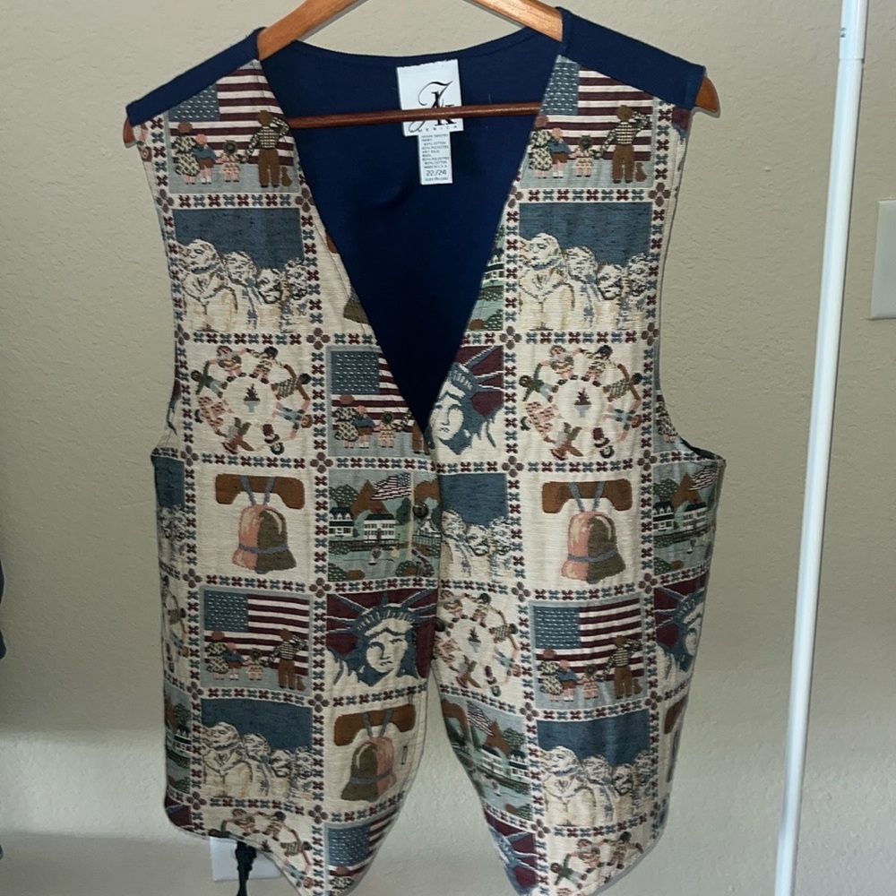 Patriotic Tapestry Vest